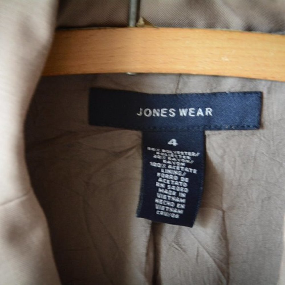 Jones Wear jacket size 4 tan blazer career core - Picture 2 of 10